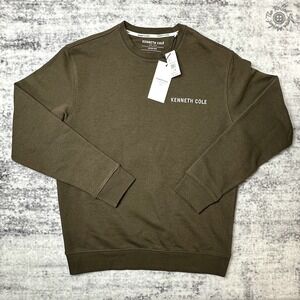 NWT Kenneth Cole New York Fleece Brown Sweatshirt Men's Medium KF9J40CA0